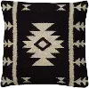 Geo Black and Ivory Accent Pillow