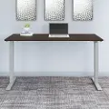 M4S7230BWSK Black Walnut 72 Inch Adjustable Stand Desk - Bush Furniture
