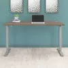 M4S7230MHSK Modern Hickory 72 Adjustable Stand Desk