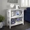 KWB124WT-03 Key West White Oak 2-Shelf Bookcase - Bush Furniture