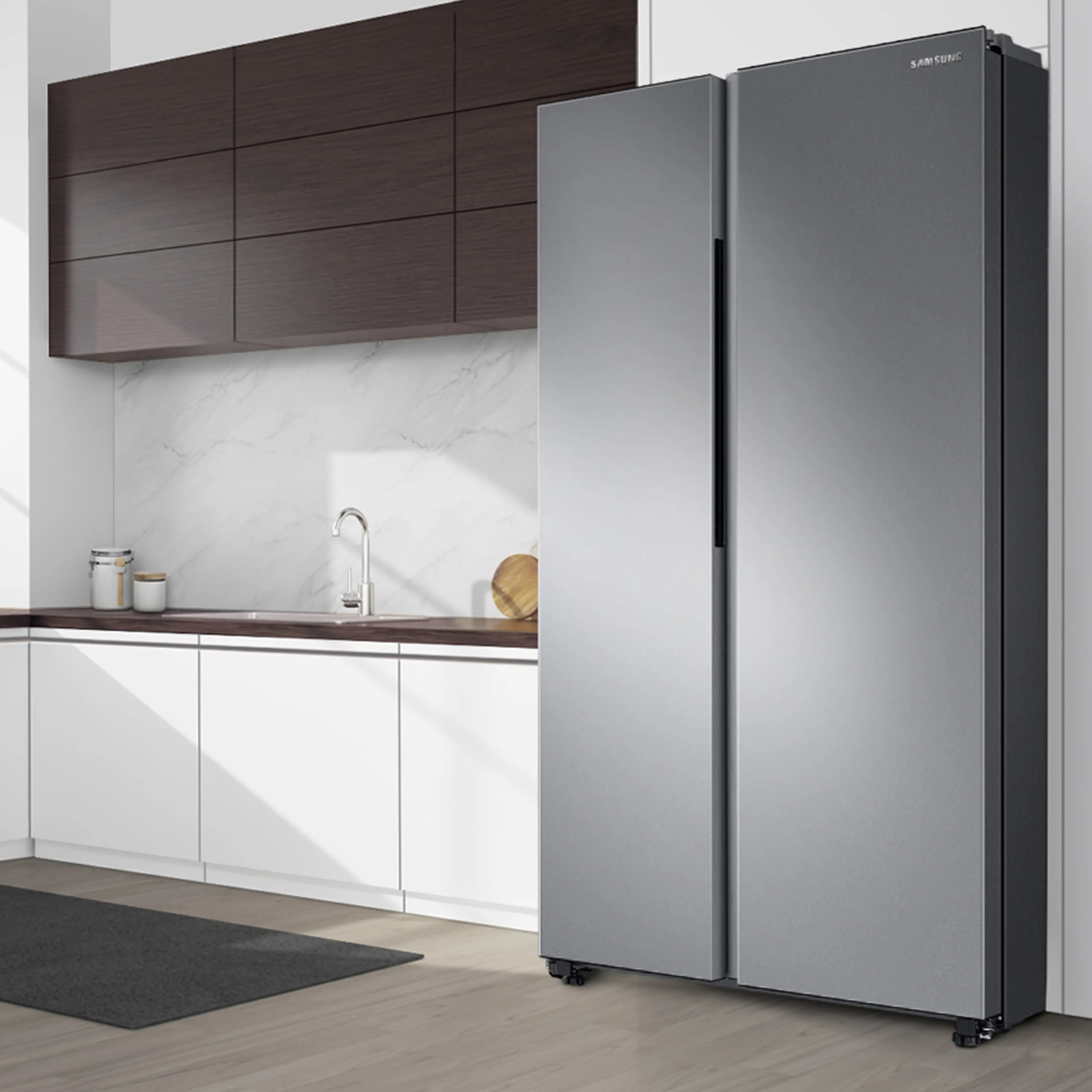 RS28A500ASR Samsung 28 cu ft Side by Side Refrigerator - Fingerprint Resistant Stainless Steel-3