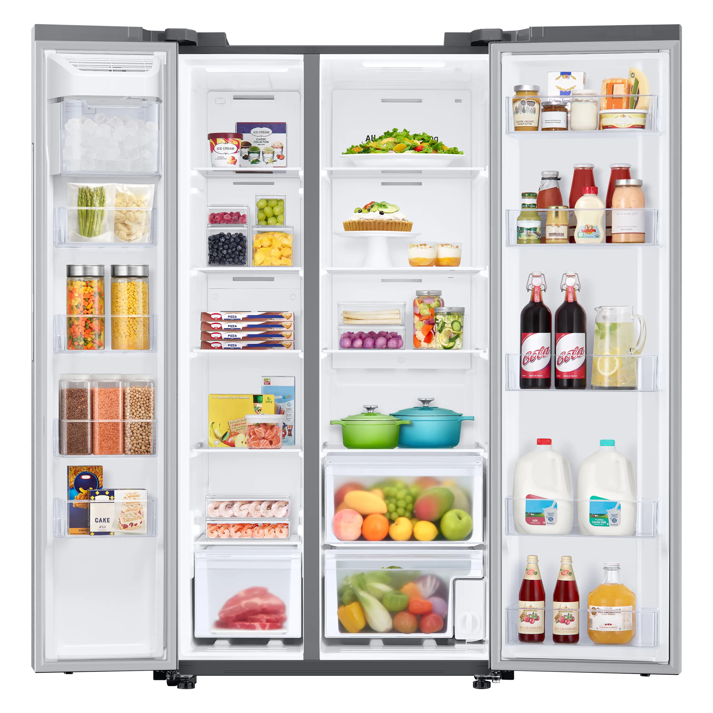 RS28A500ASR Samsung 28 cu ft Side by Side Refrigerator - Fingerprint Resistant Stainless Steel-7