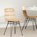 13164 Balka Natural Rattan Dining Room Chair, Set of 2 - South Shore