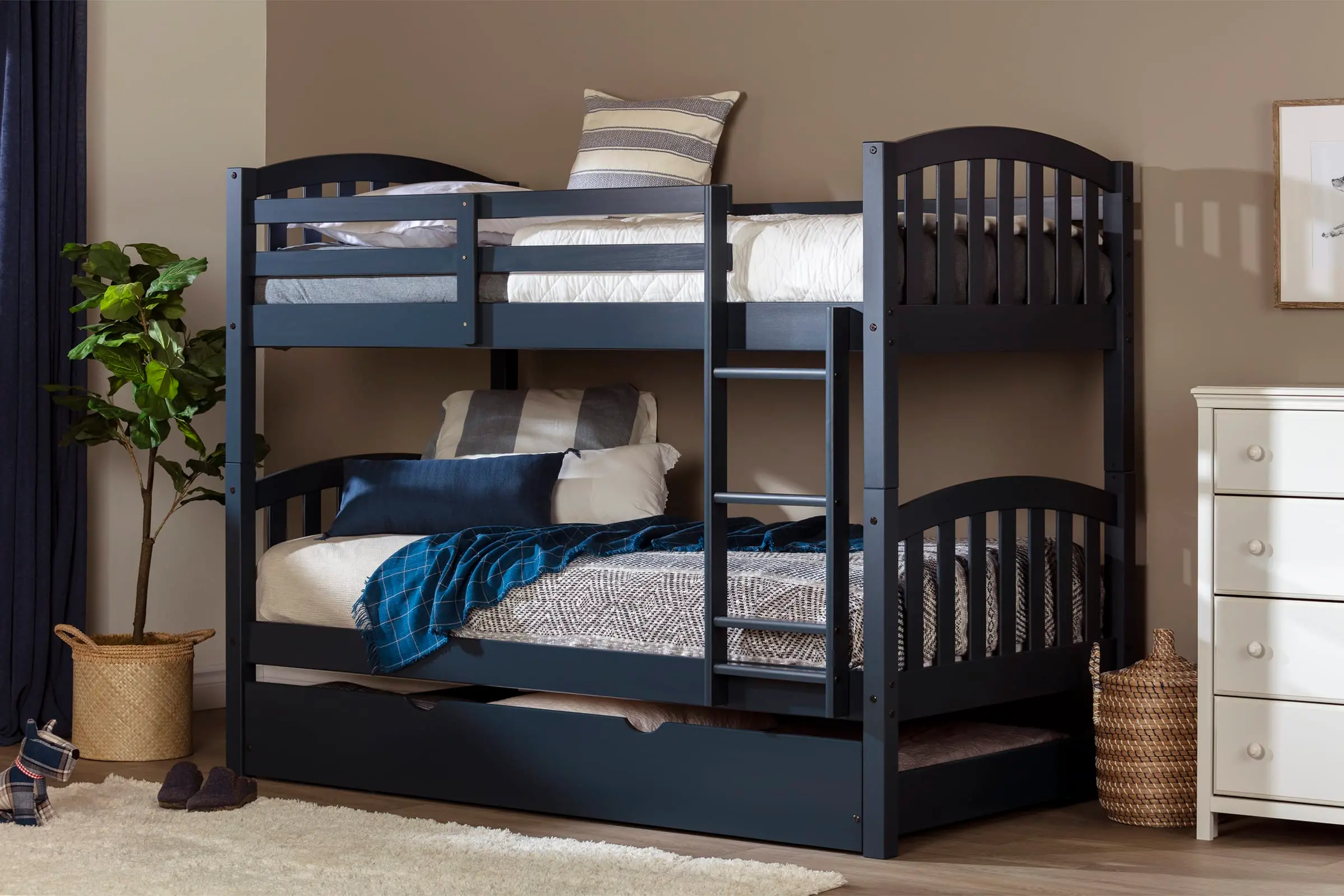 13284 Asten Blue Twin Bunk with Trundle-2