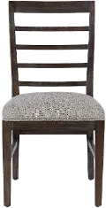 Modern Eclectic Brown Upholstered Dining Room Chair
