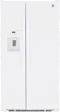 GSS25GGPWW GE 25.1 cu ft Side by Side Refrigerator - White