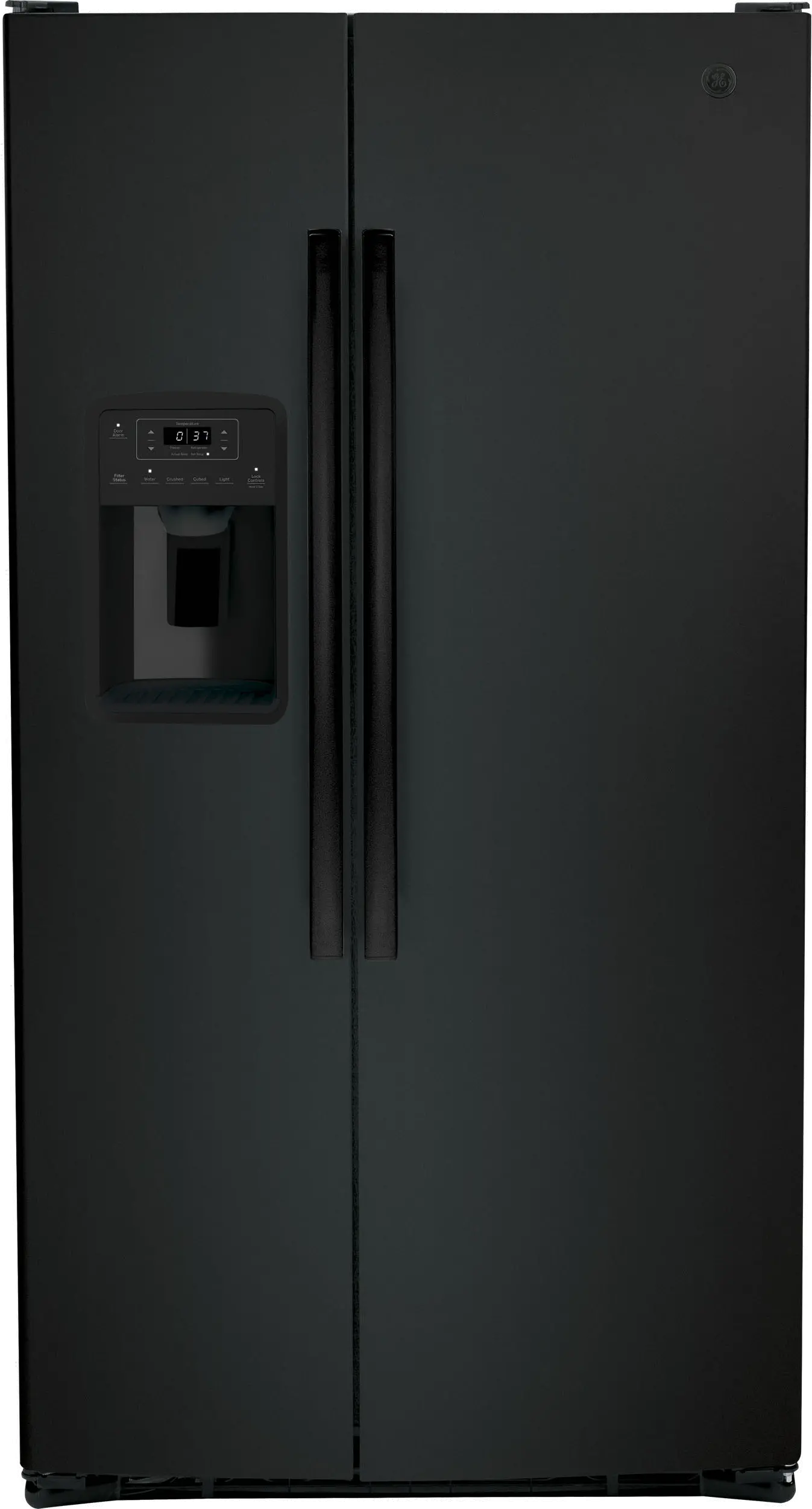 GSS25GGPBB GE 25.1 cu ft Side by Side Refrigerator - Black-2