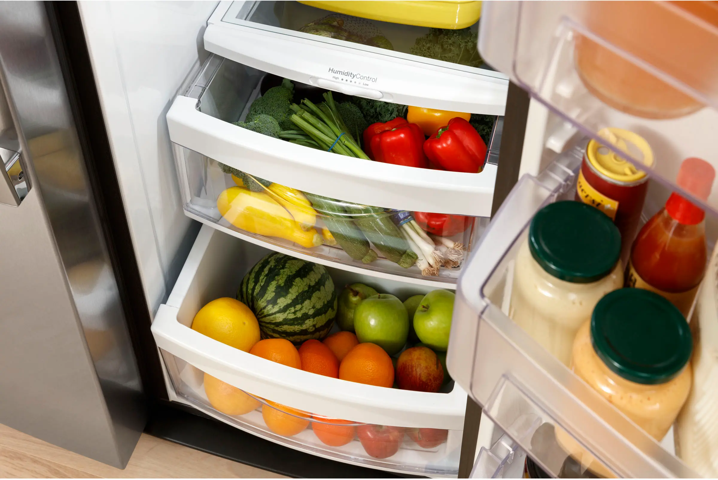 GSS25GMPES GE 25.1 cu ft Side by Side Refrigerator - Slate-12