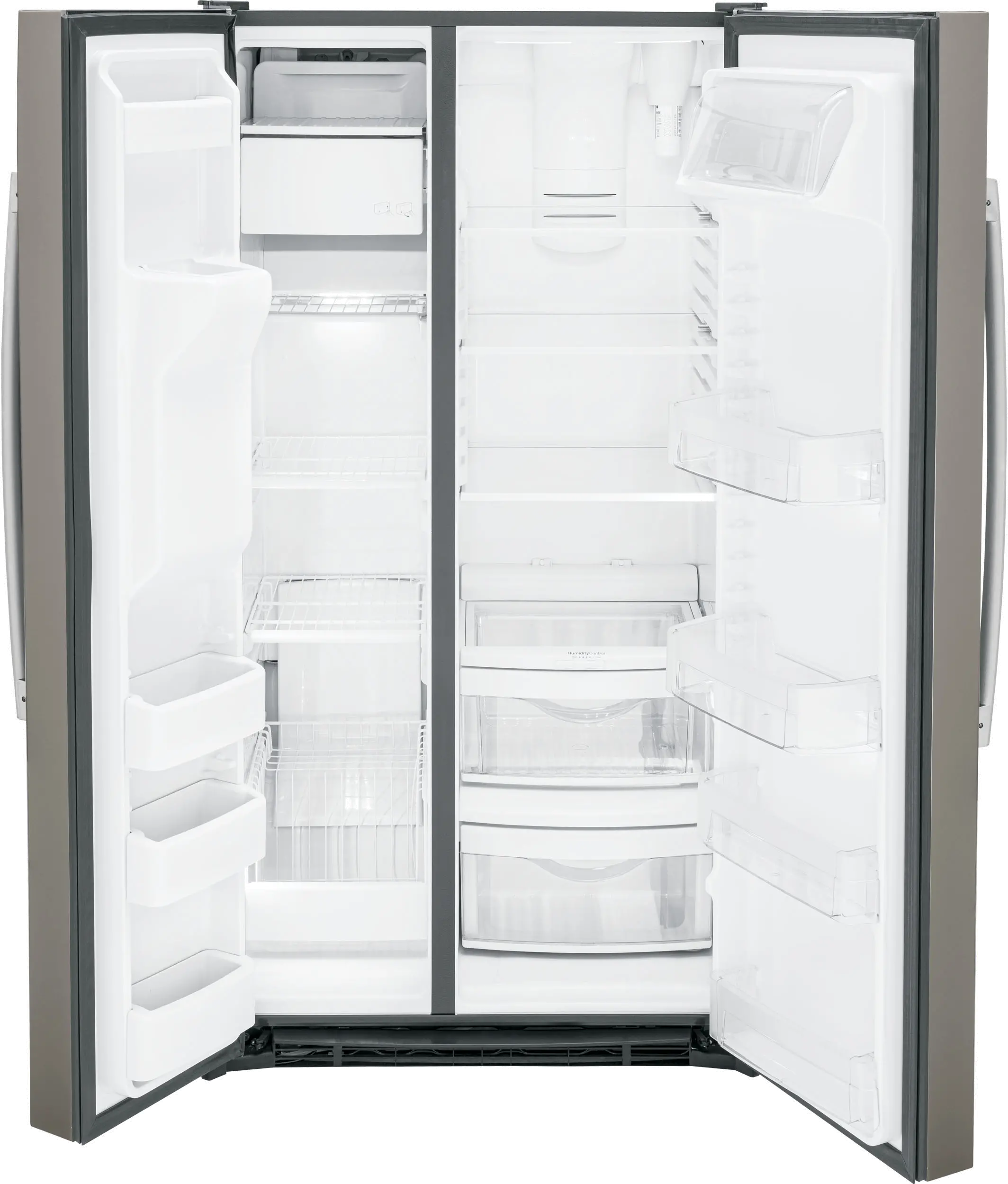 GSS25GMPES GE 25.1 cu ft Side by Side Refrigerator - Slate-3