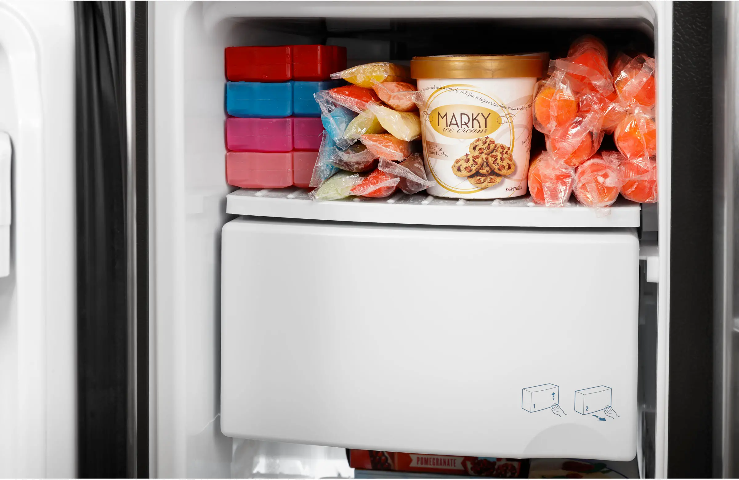 GSS25GMPES GE 25.1 cu ft Side by Side Refrigerator - Slate-9