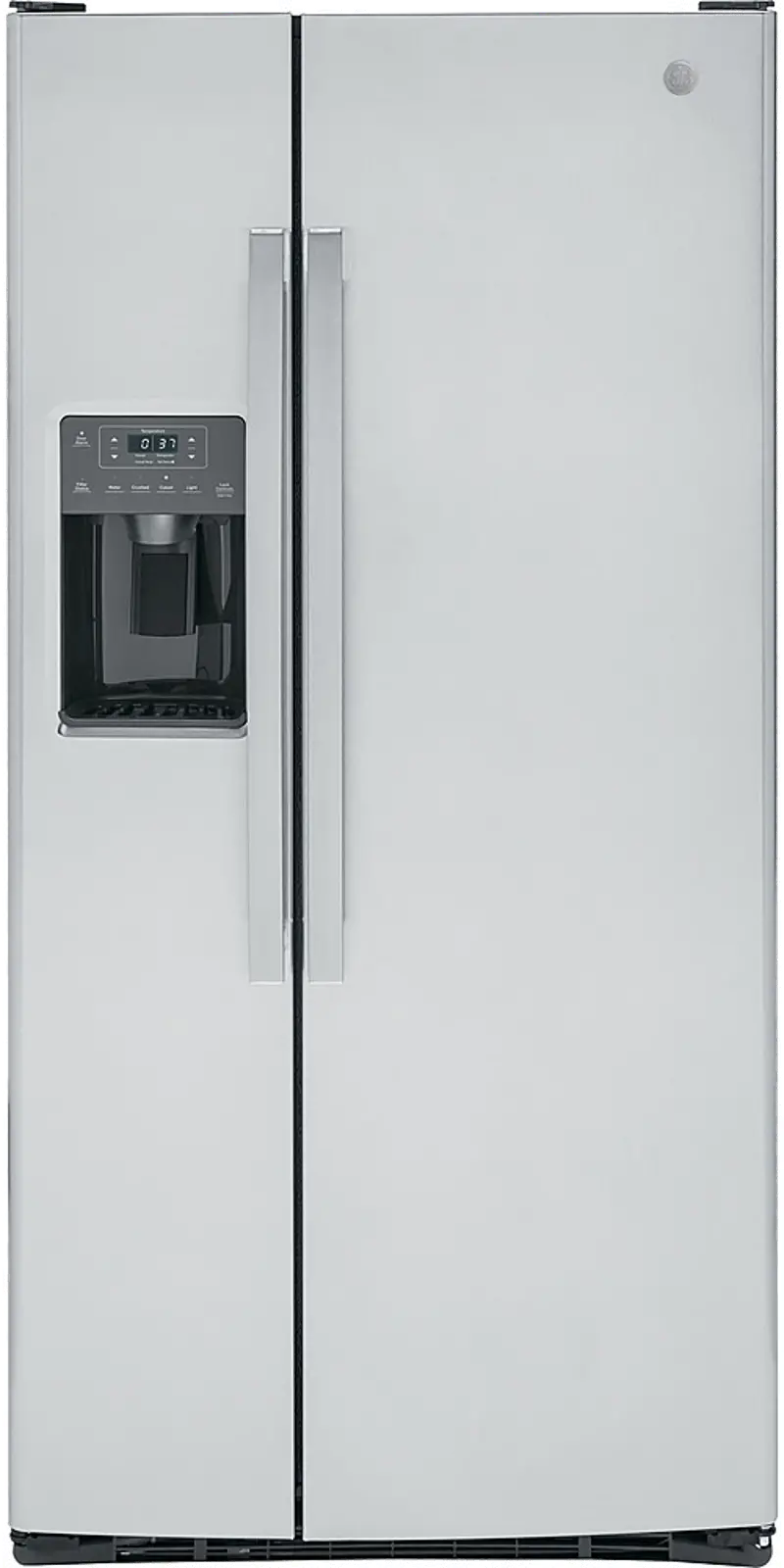 GE 23.0 Cu Ft Side By Side Refrigerator - Stainless Steel