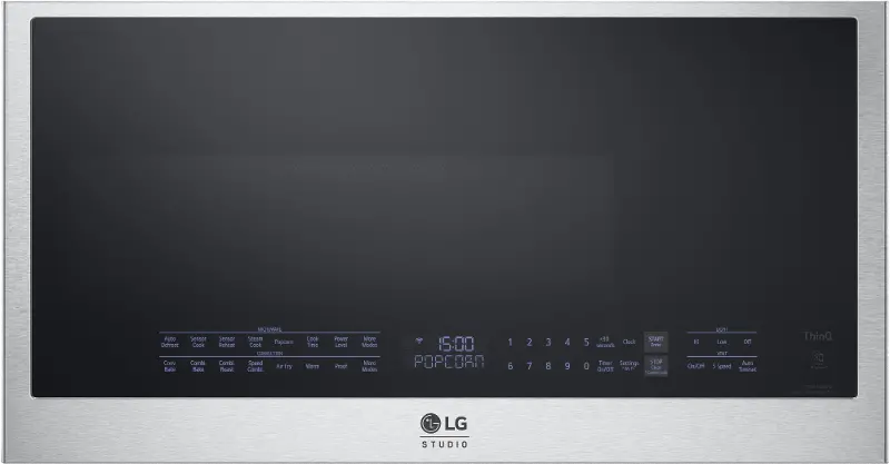 LG Studio 1.7 cu ft Over the Range Microwave - Stainless Steel