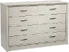 Newport Contemporary White Washed Oak 8-Drawer Dresser