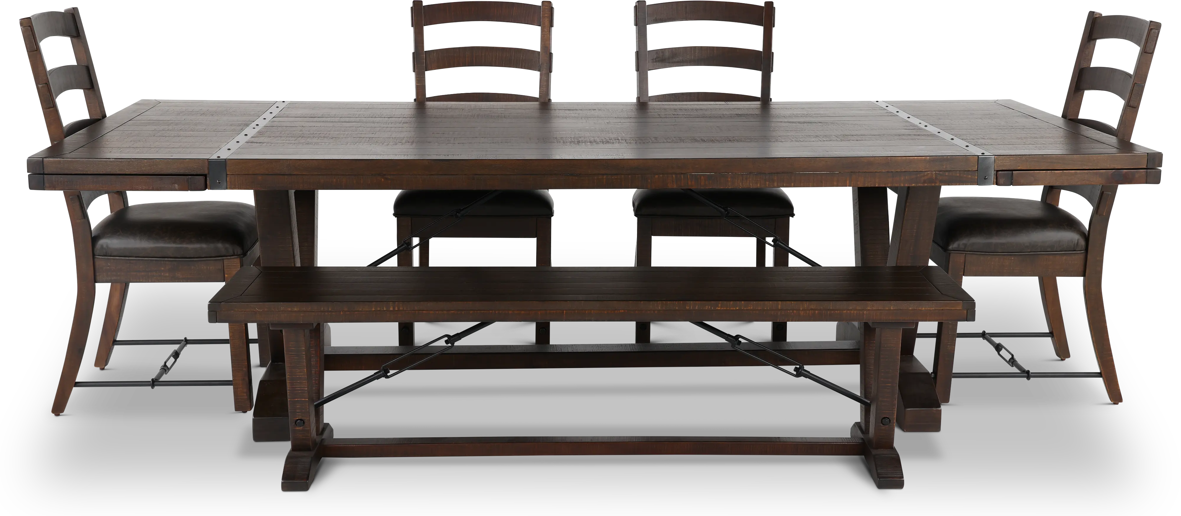 Homestead Dark Brown 6 Piece Dining Set-4