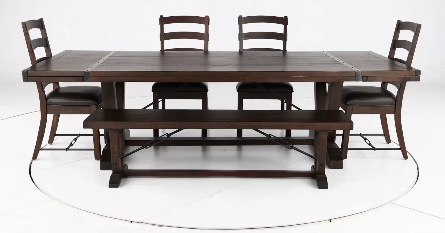 Homestead Dark Brown 6 Piece Dining Set-5