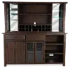 Homestead Dark Brown Buffet and Hutch