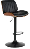 LCBCBAWABLBL Brock Black Adjustable Stool
