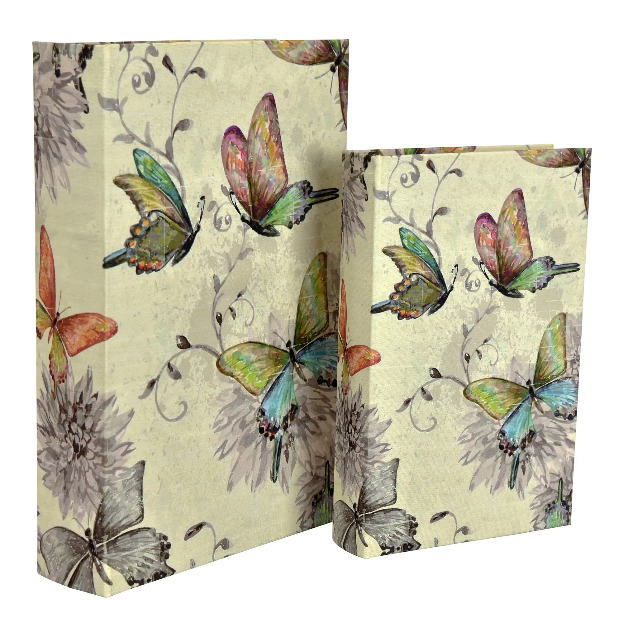 Large Butterfly Pattern Wood Box-1
