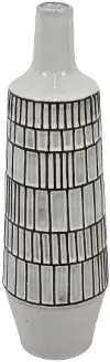 Emilia 11.5  Brown Cream Vase with Narrow Neck