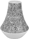 8.5  Vase with Cream Base and Brown Top