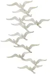 White Metal Bird Wall Decoration