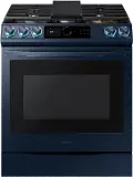 NX60A8711QN Samsung Bespoke 6 cu ft Gas Range - Navy