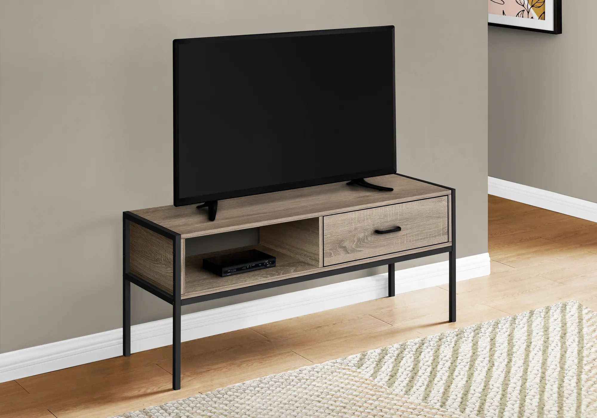 Industrial 48 Inch Taupe TV Stand-2