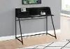 Mid-Century Modern 48  Black Computer Desk