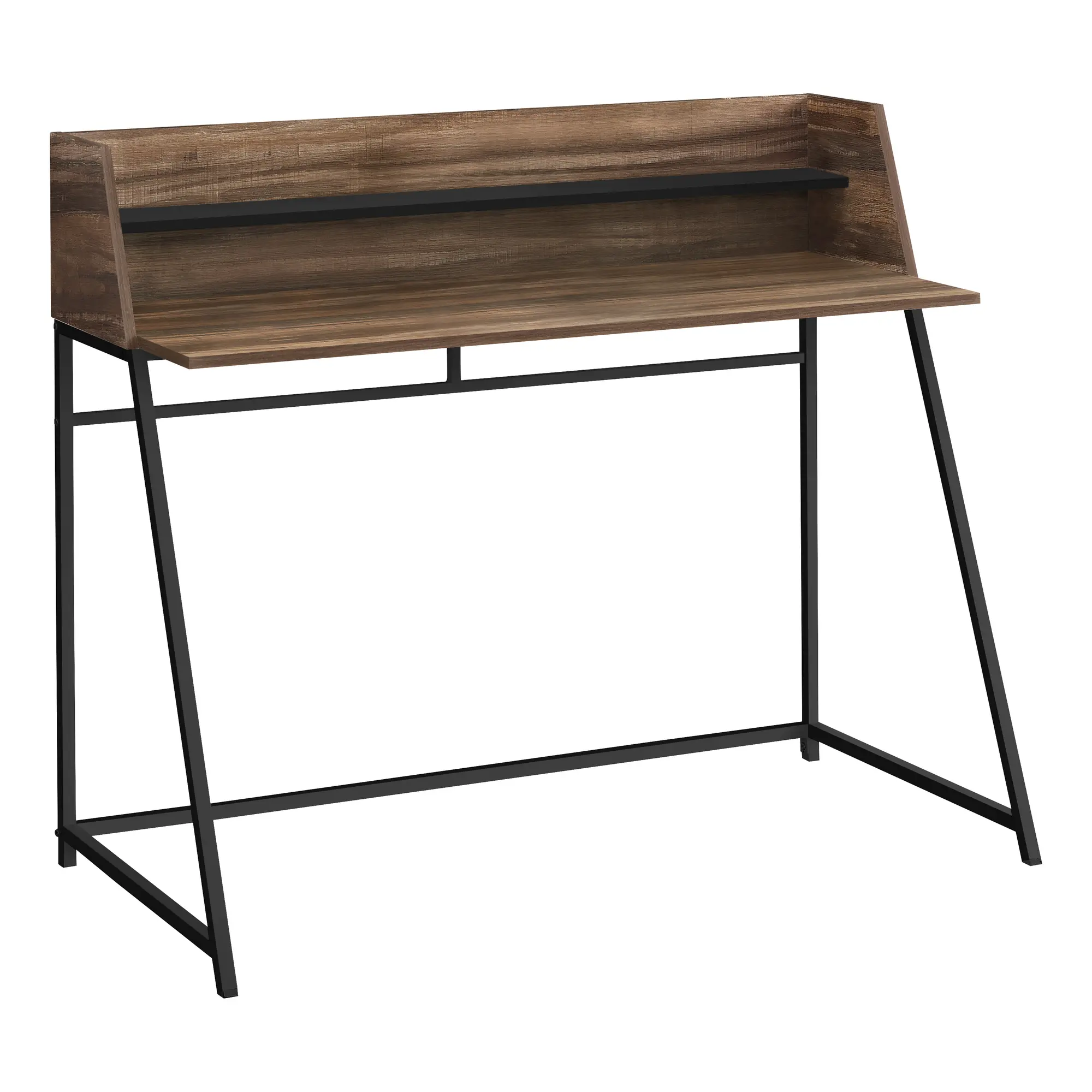 Mid-Century Modern Reclaimed Wood Computer Desk-1
