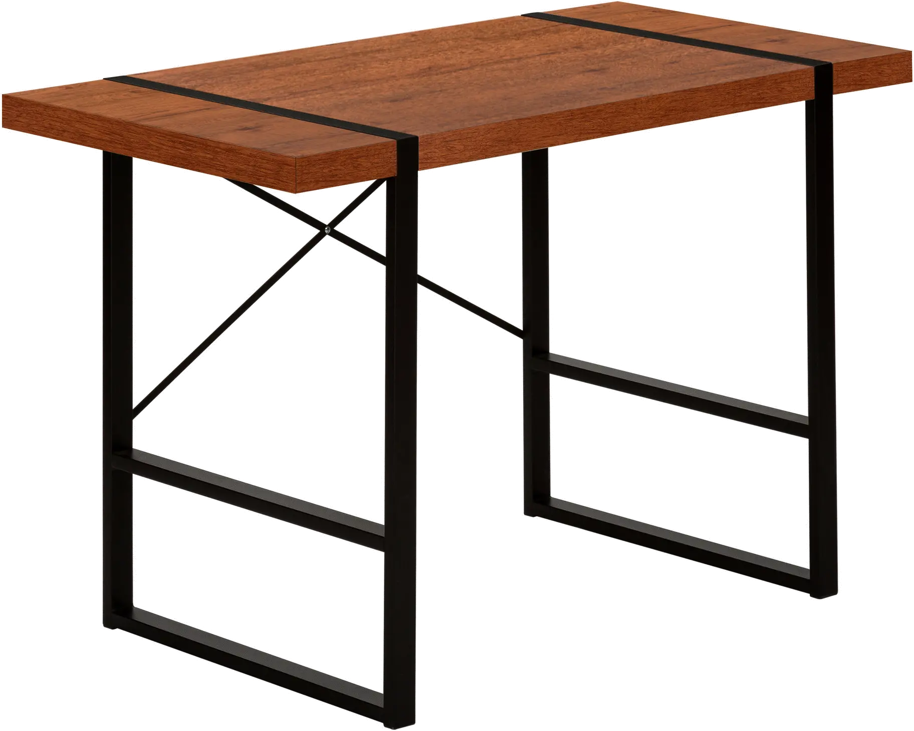Industrial 48 Inch Cherry Computer Desk-1