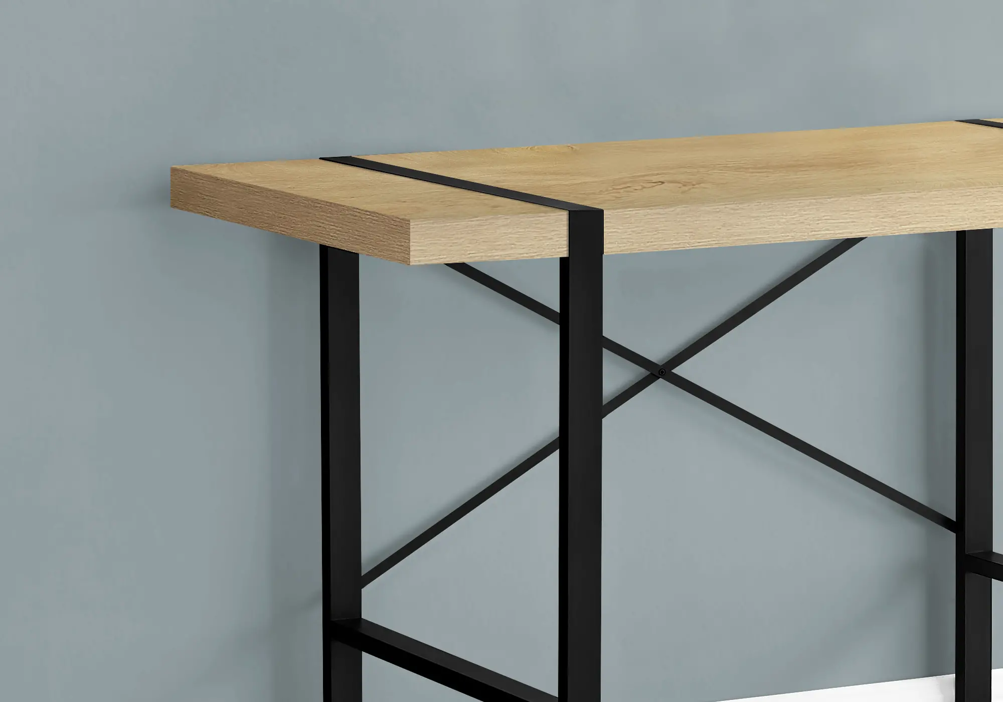 Industrial 48 Inch Natural Computer Desk-3
