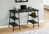 Industrial 48 Inch Black Faux Marble Computer Desk