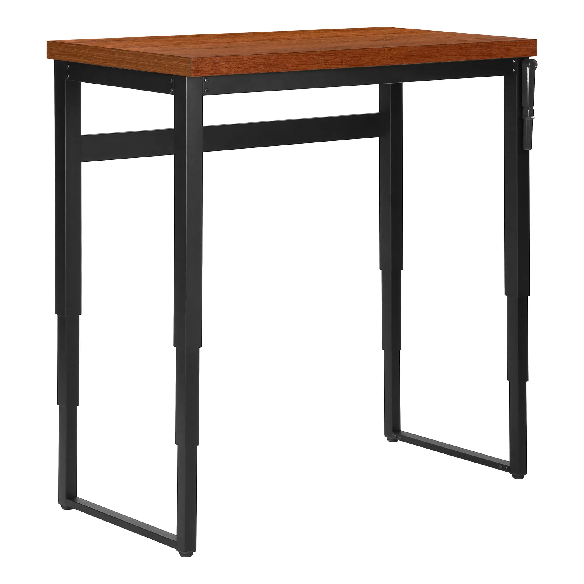 I 7676 Contemporary 48 Inch Cherry Adjustable Height Computer Desk-4