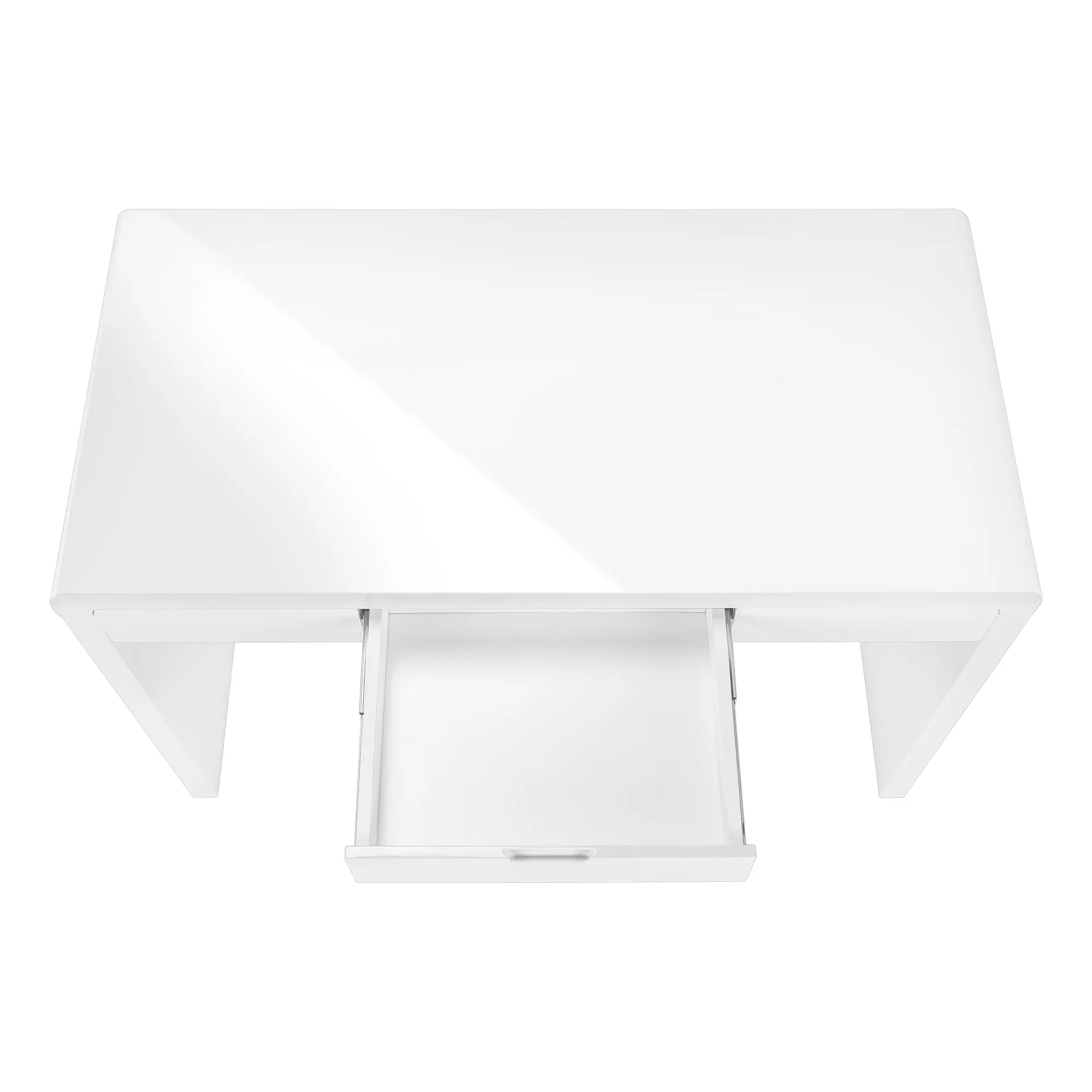 Modern 48 Glossy White Computer Desk-5
