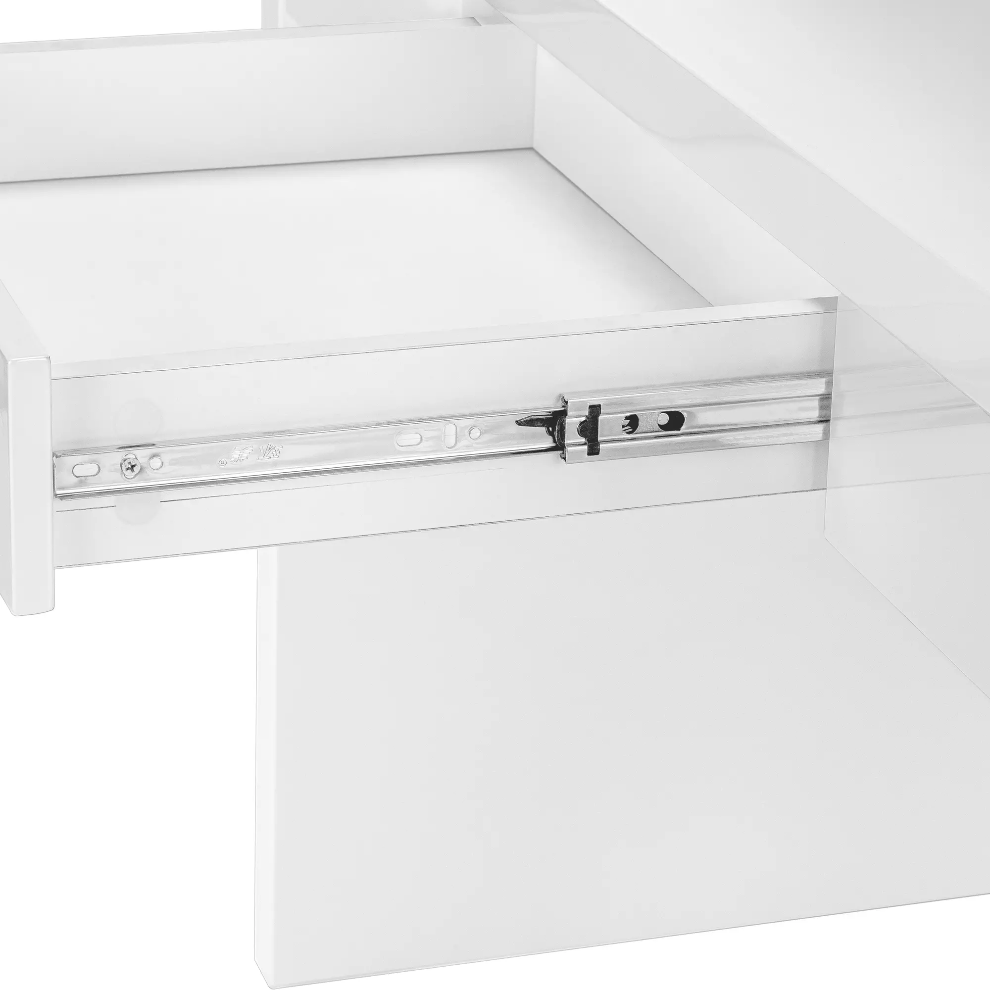 Modern 48 Glossy White Computer Desk-6