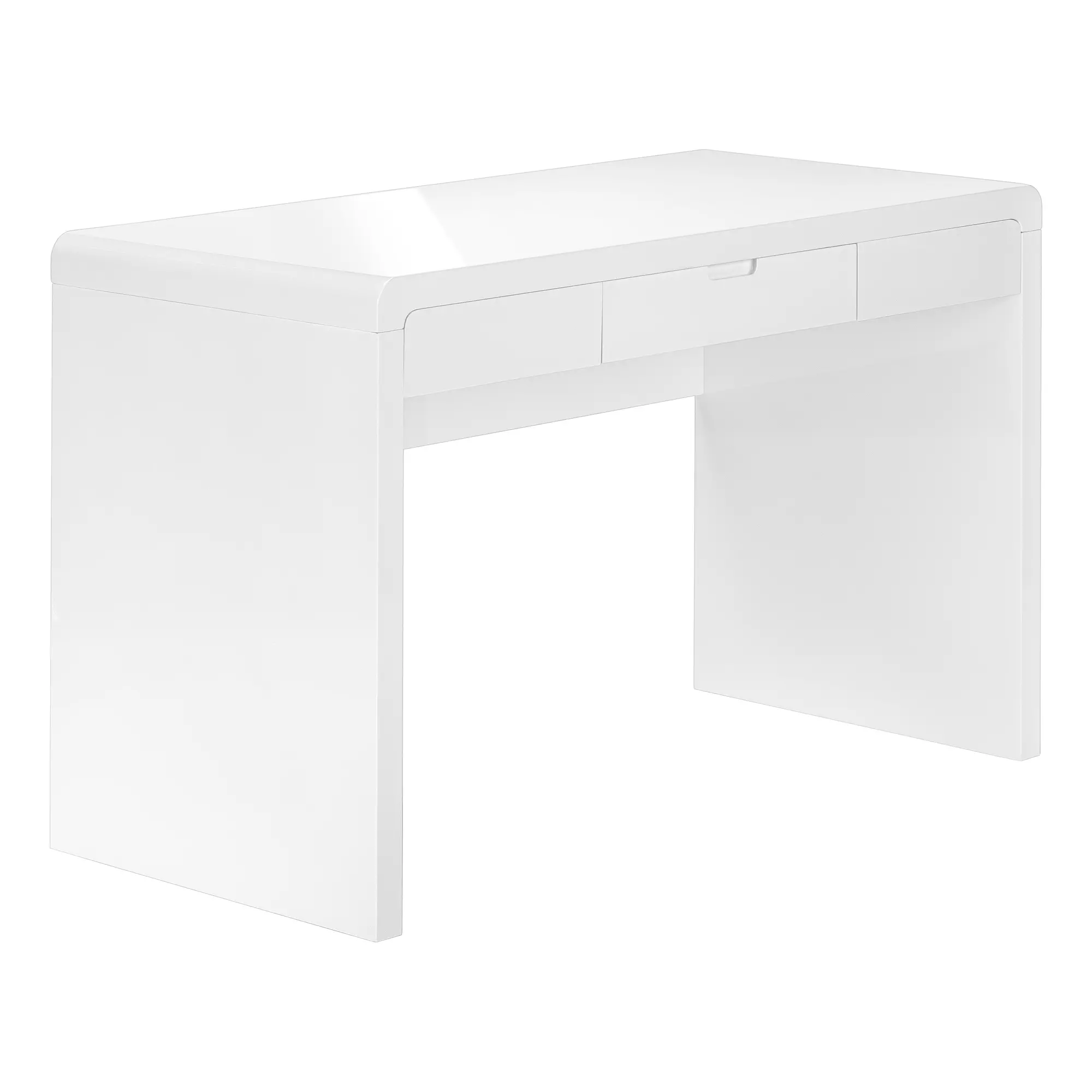 Modern 48 Glossy White Computer Desk-7