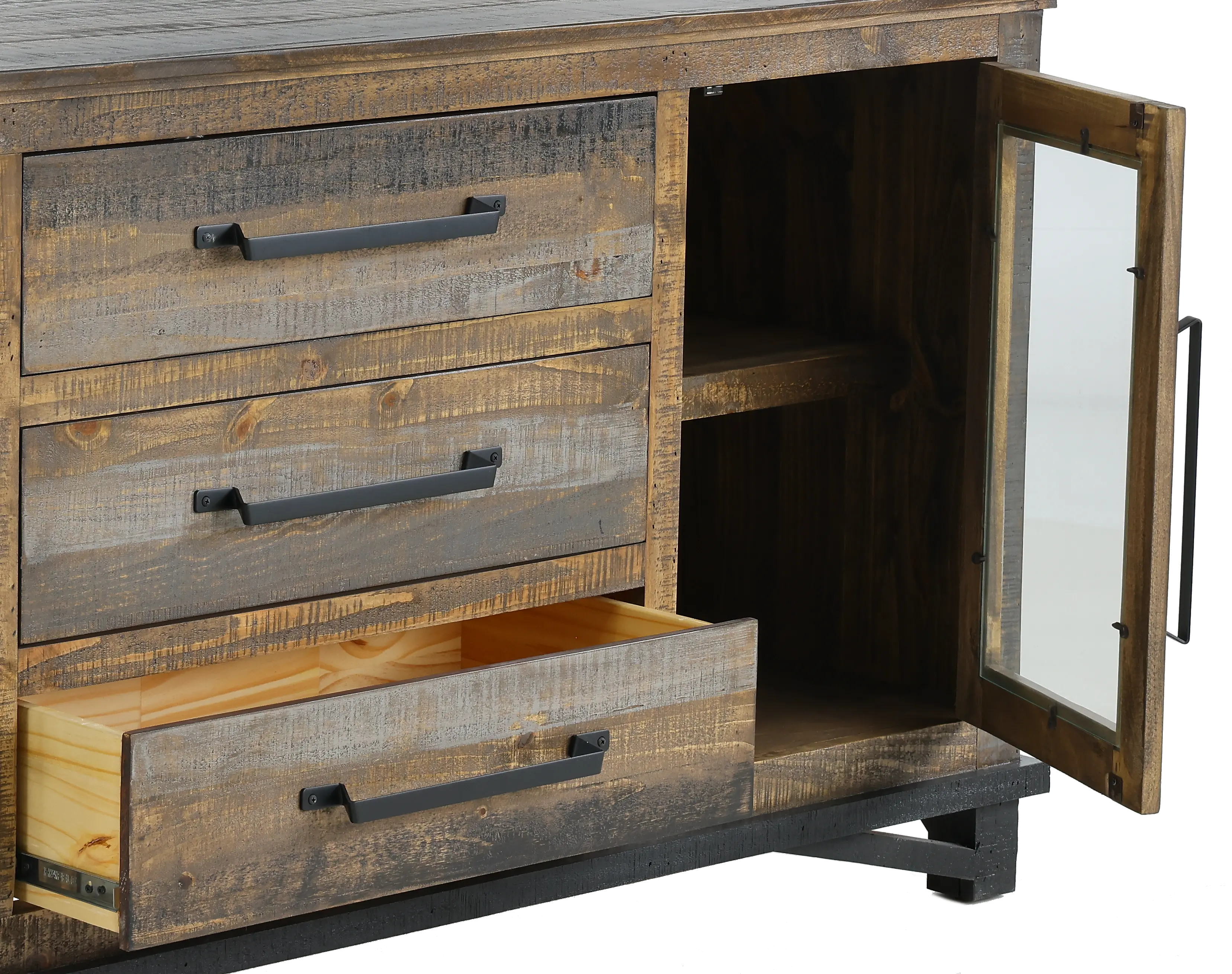 Loft Natural Pine Dining Room Buffet-2