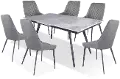 Lucia Gray 5 Piece Dining Room Set