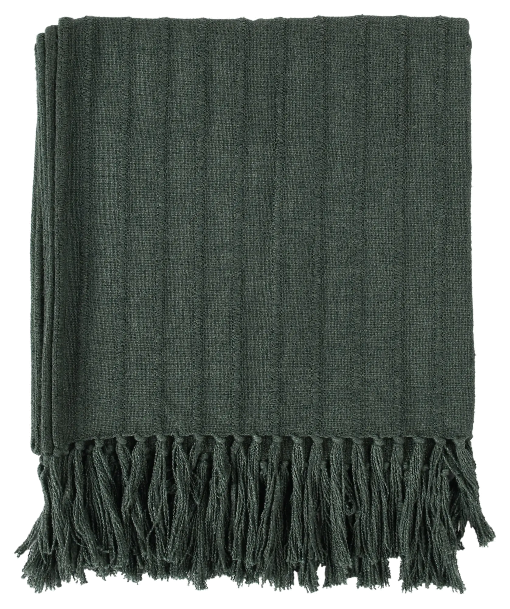 Dark Green Throw Blanket-1