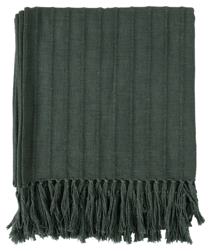 Dark Green Throw Blanket
