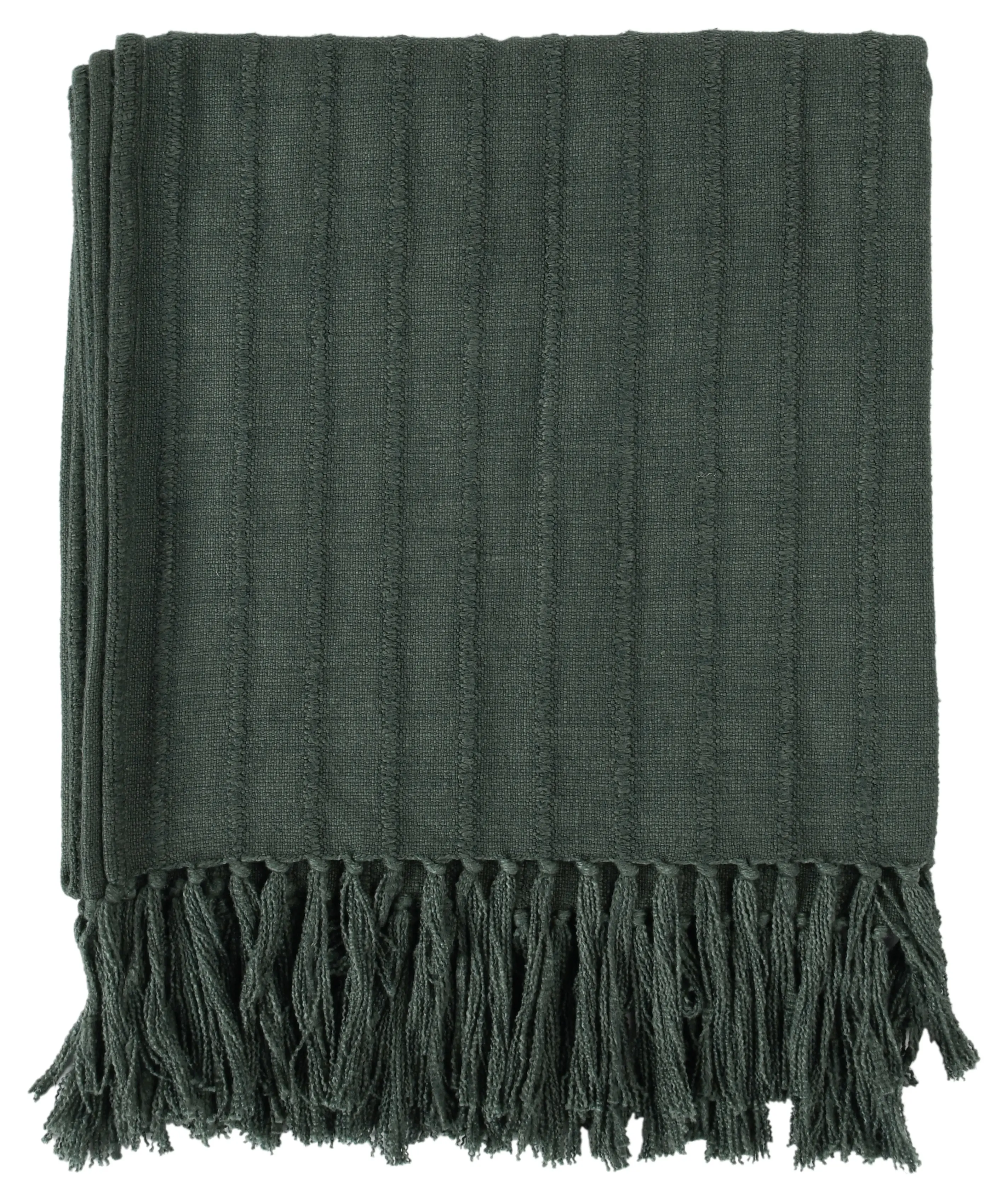 Dark Green Throw Blanket-4