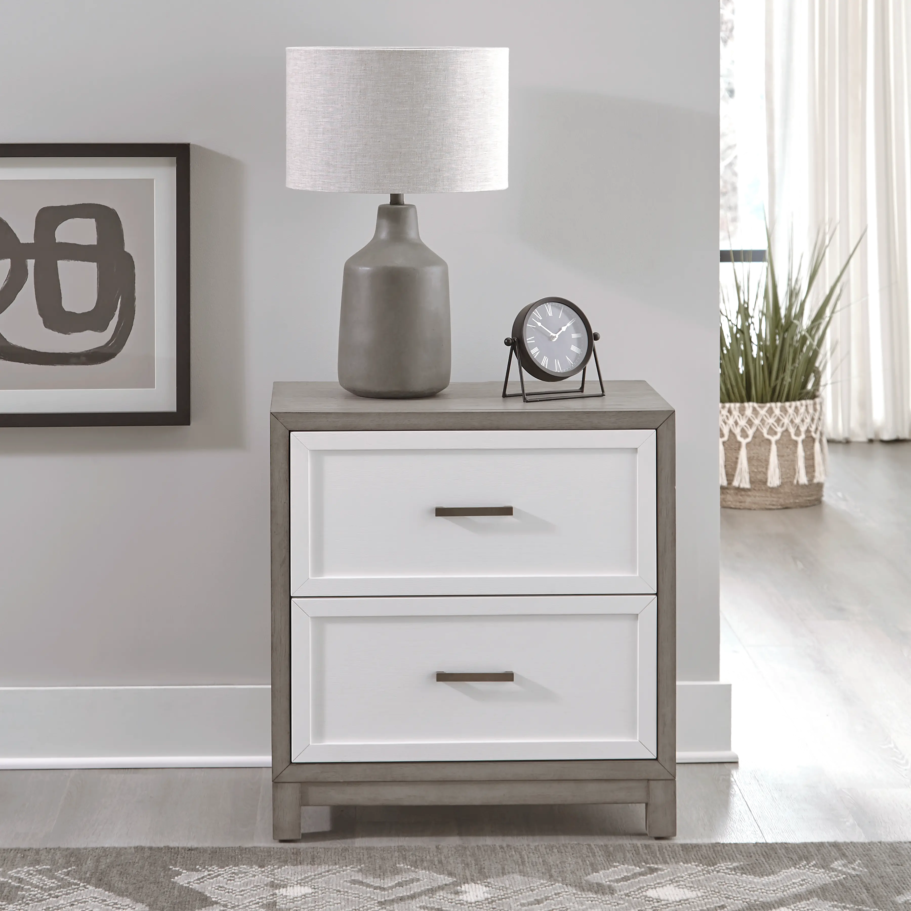499-BR61 Palmetto Heights White and Gray Nightstand-2