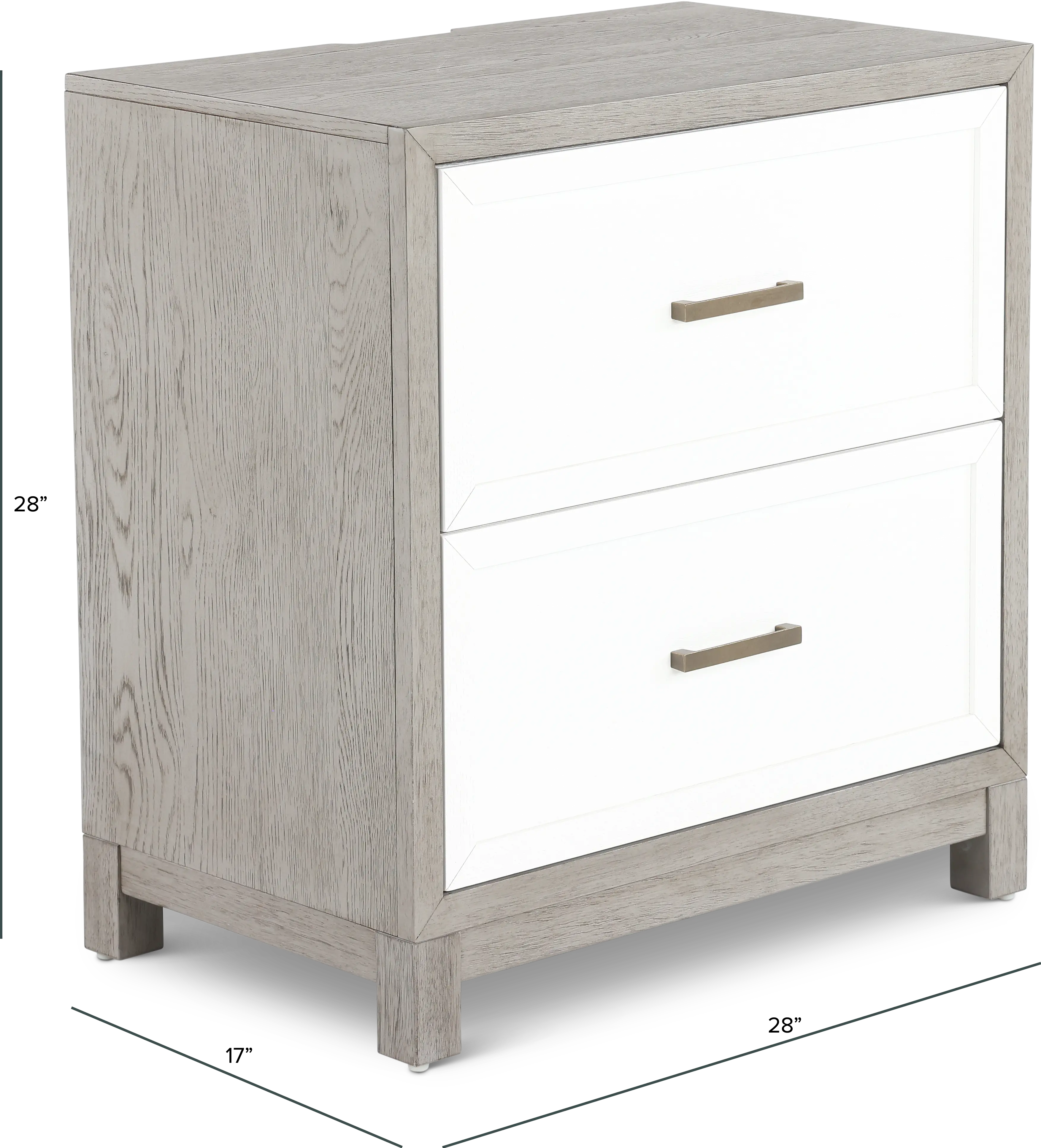 499-BR61 Palmetto Heights White and Gray Nightstand-3