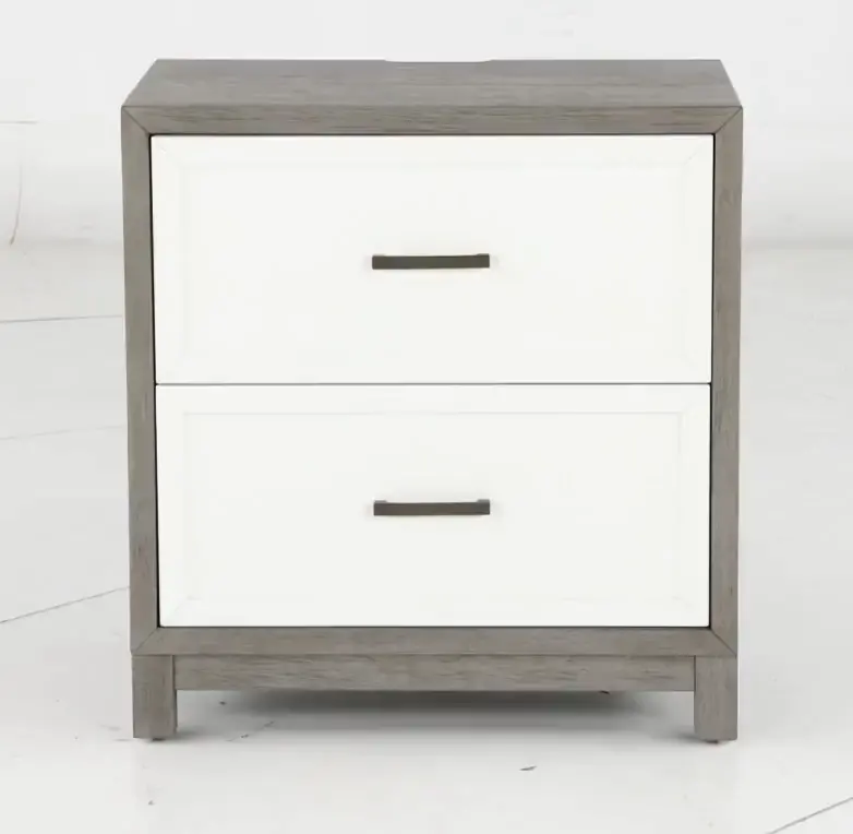 499-BR61 Palmetto Heights White and Gray Nightstand-5