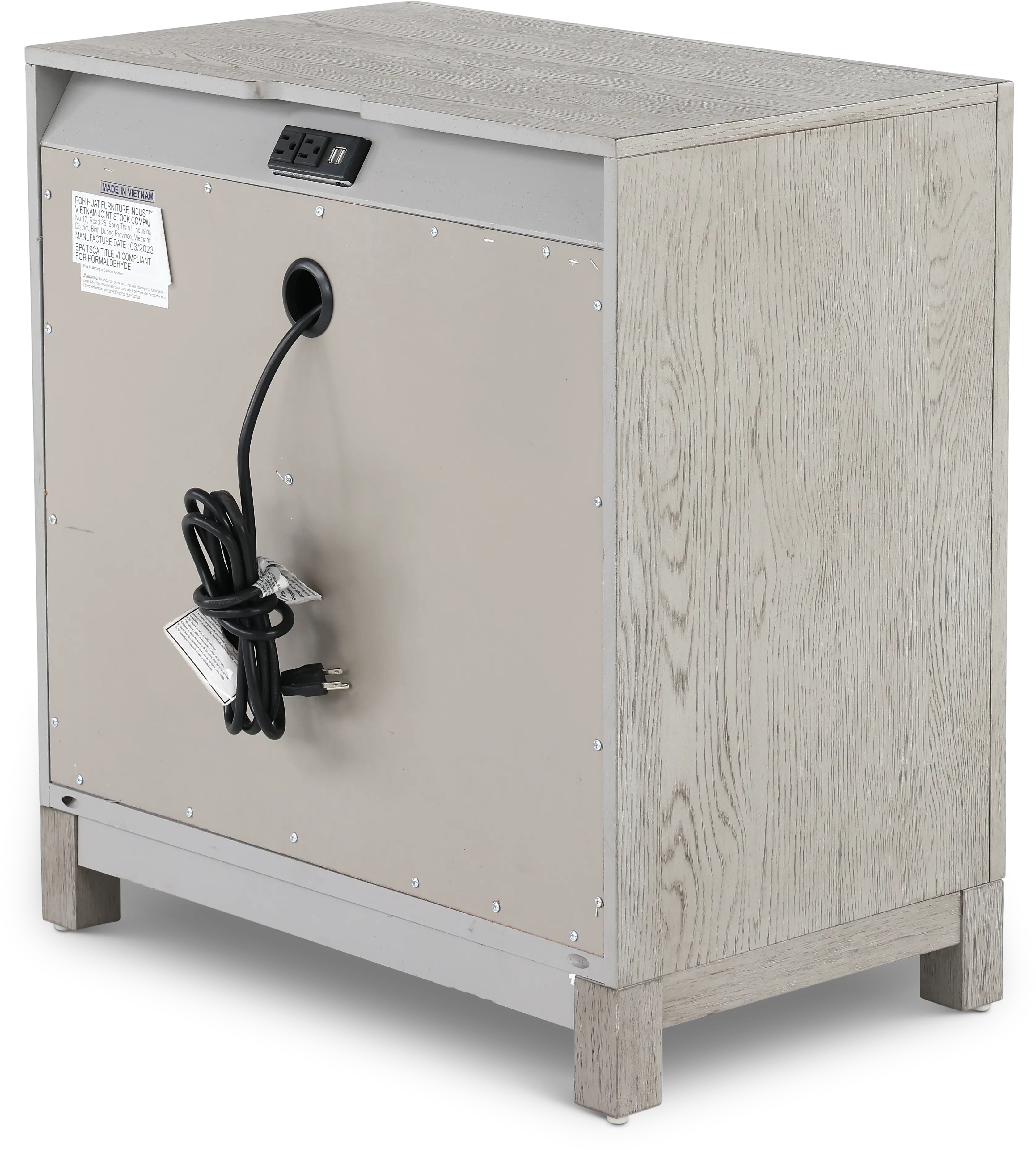499-BR61 Palmetto Heights White and Gray Nightstand-6