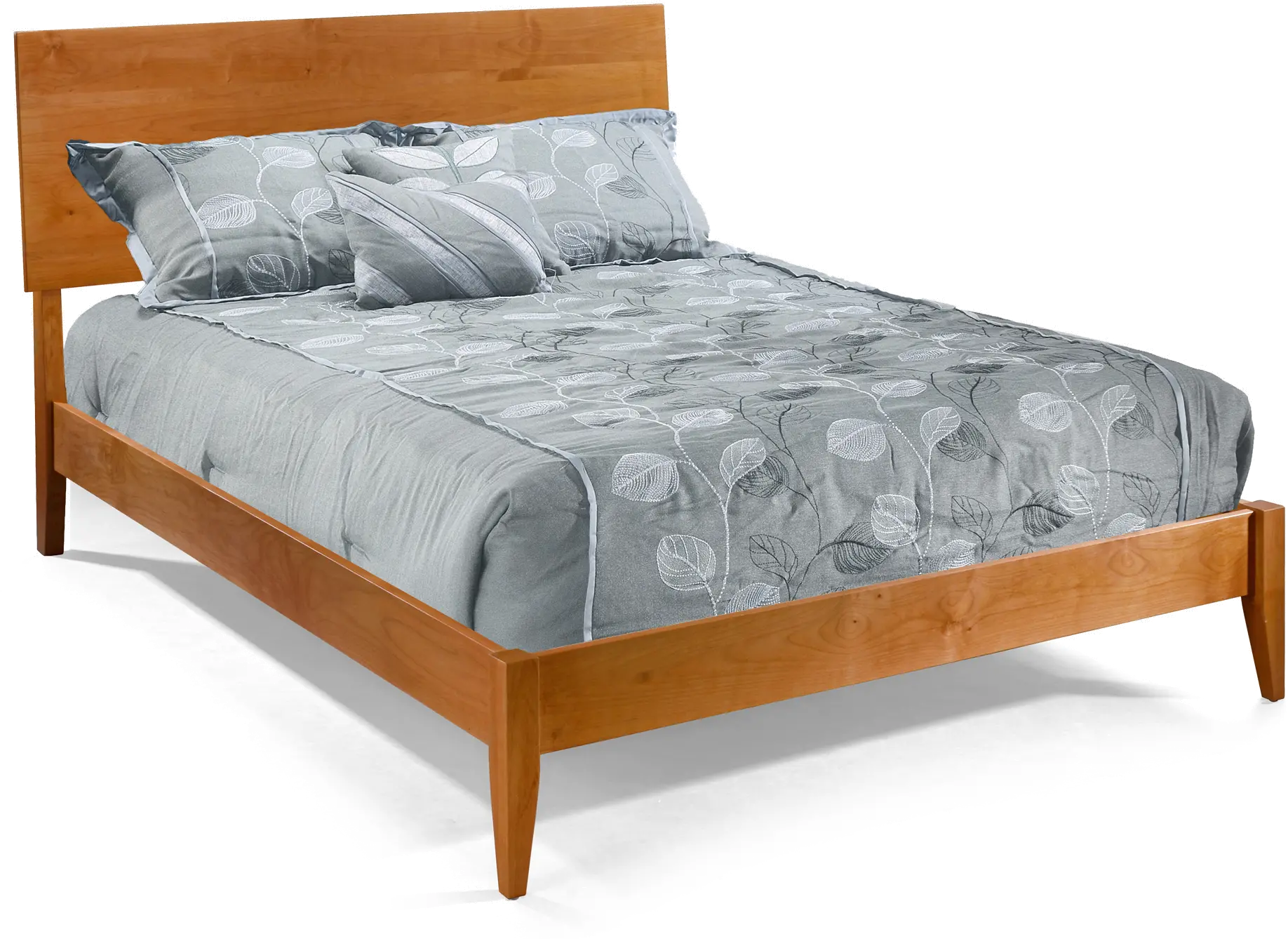 2 West Natural Queen Platform Bed-1