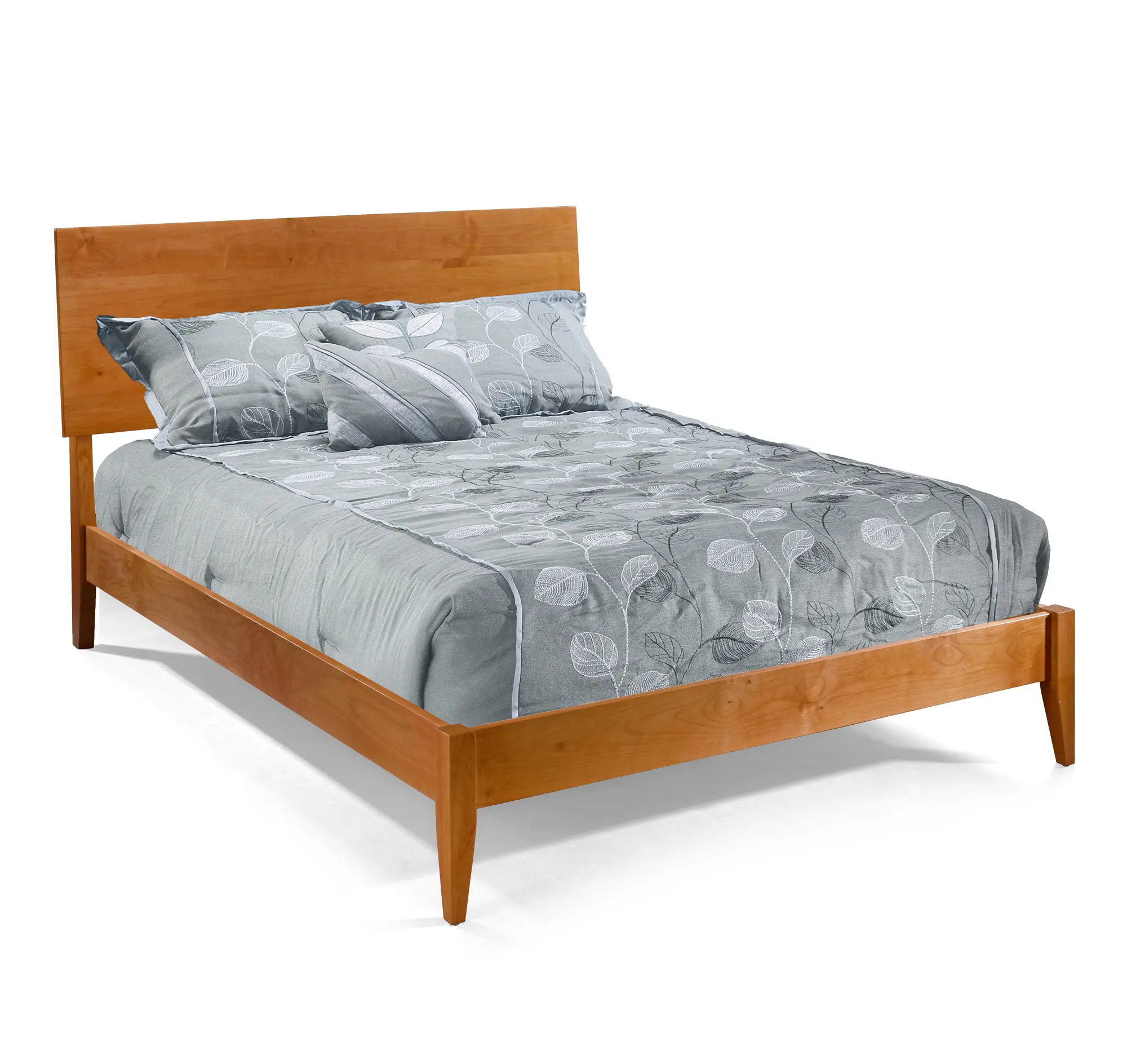 2 West Natural Queen Platform Bed-1