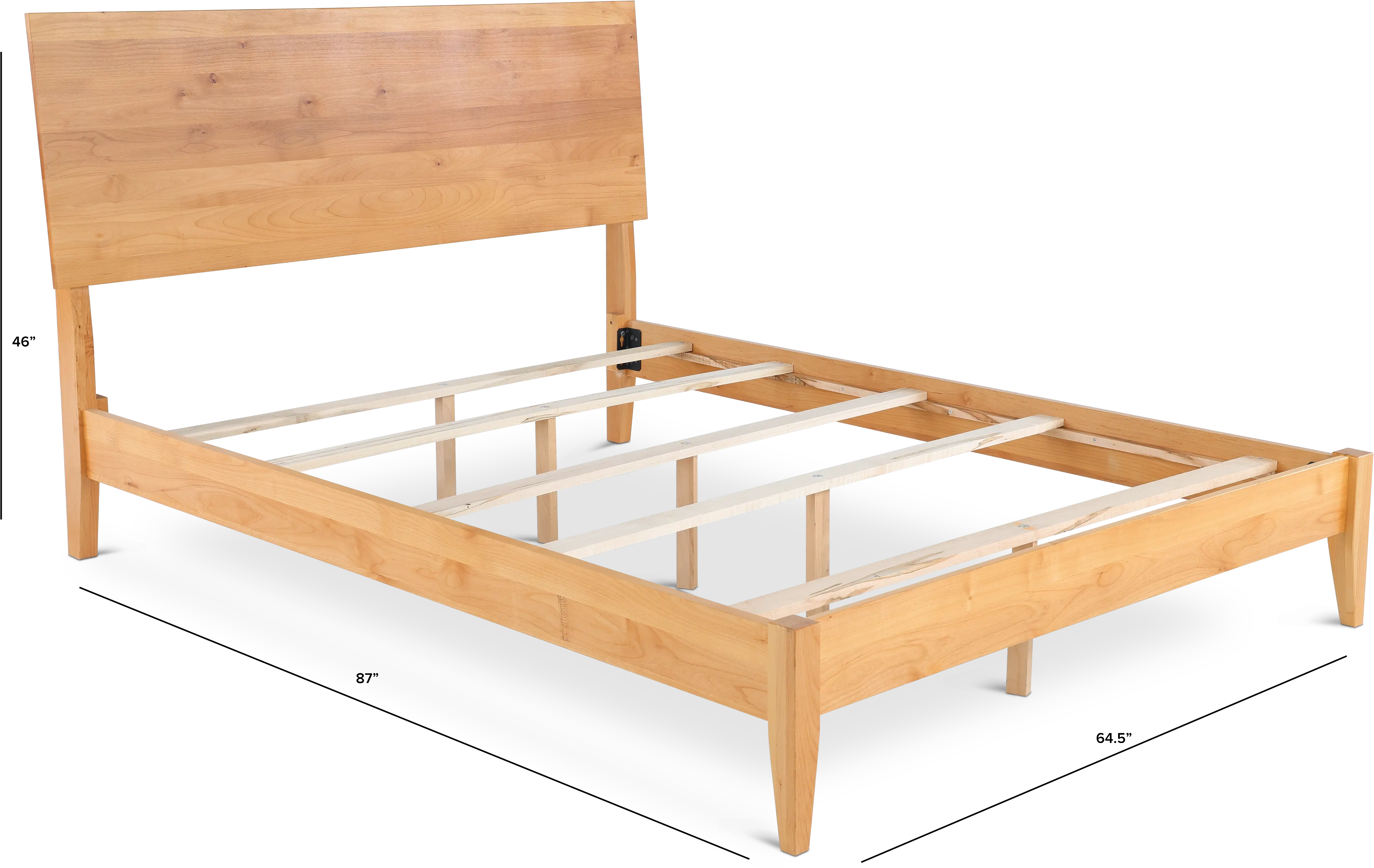 2 West Natural Queen Platform Bed-3