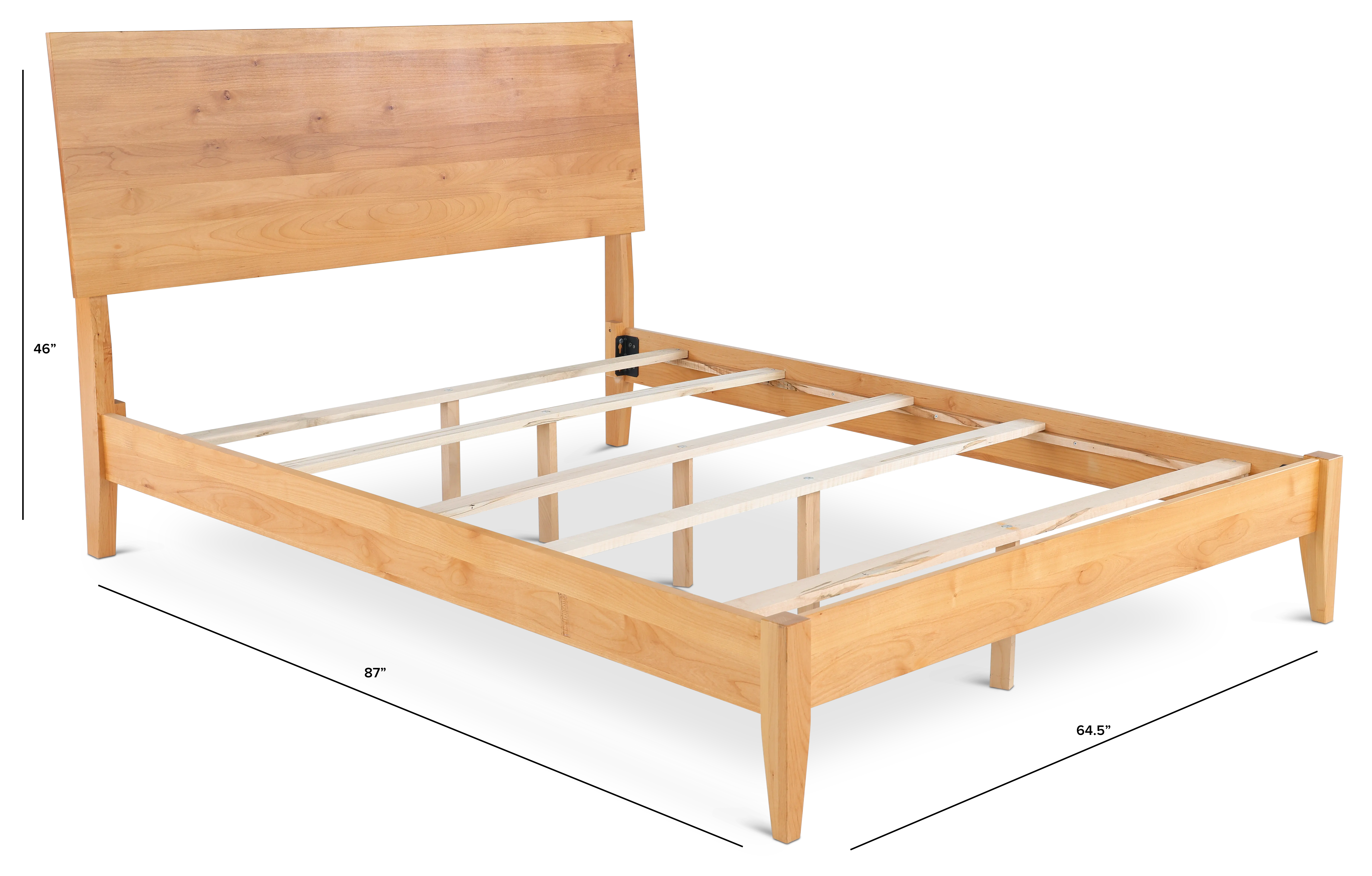 2 West Natural Queen Platform Bed-3