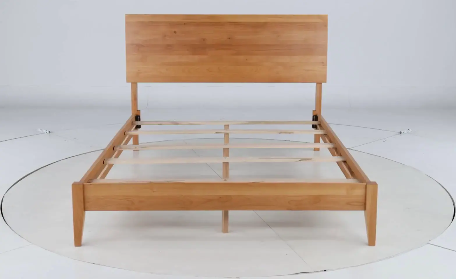 2 West Natural King Platform Bed-10